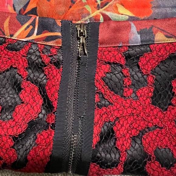 ANTHROPOLOGIE X LEIFSDOTTIR FLORAL LACE SKIRT SIZE 8 - Picture 4 of 11